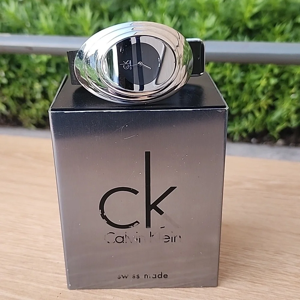 Calvin Klein Mound Women's Black and Silver Watch